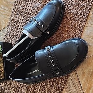 New Marc Fisher studded loafers 5.5